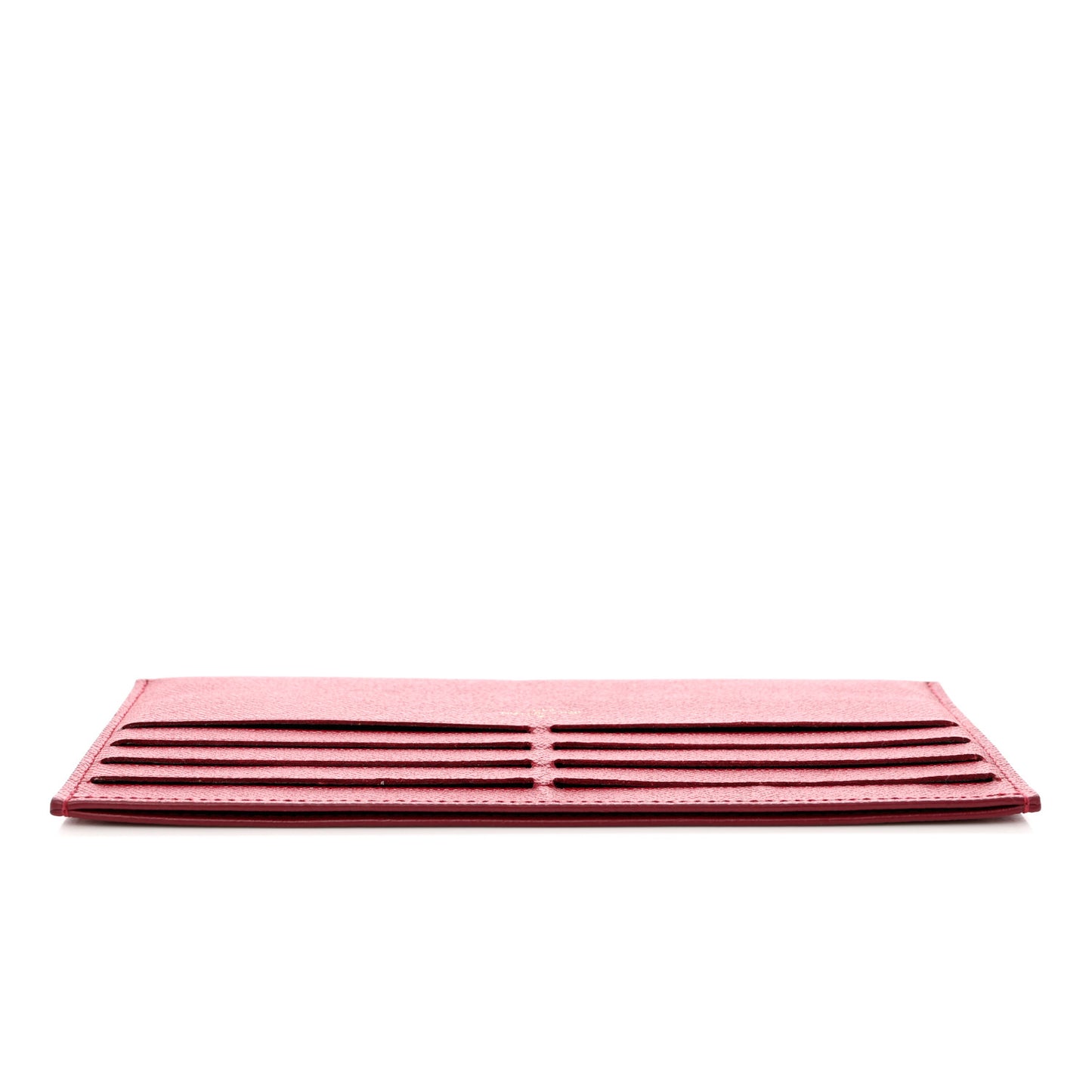 Calfskin Felicie Card Holder Insert Fuchsia