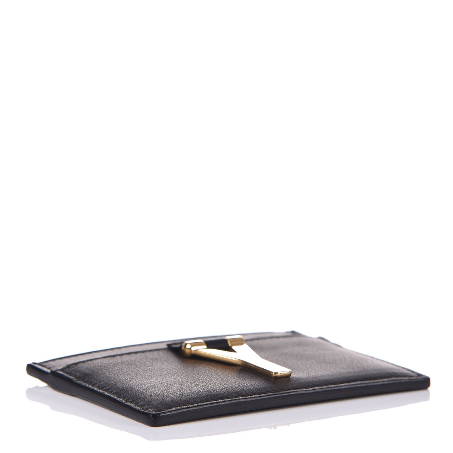 Calfskin Classic Y Card Case Black