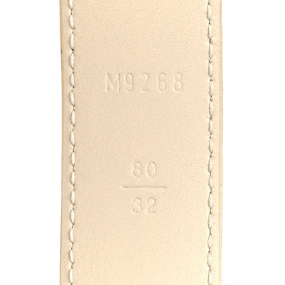 Louis Vuitton Damier Azur LV Initiales Belt 80 32 4 of 4