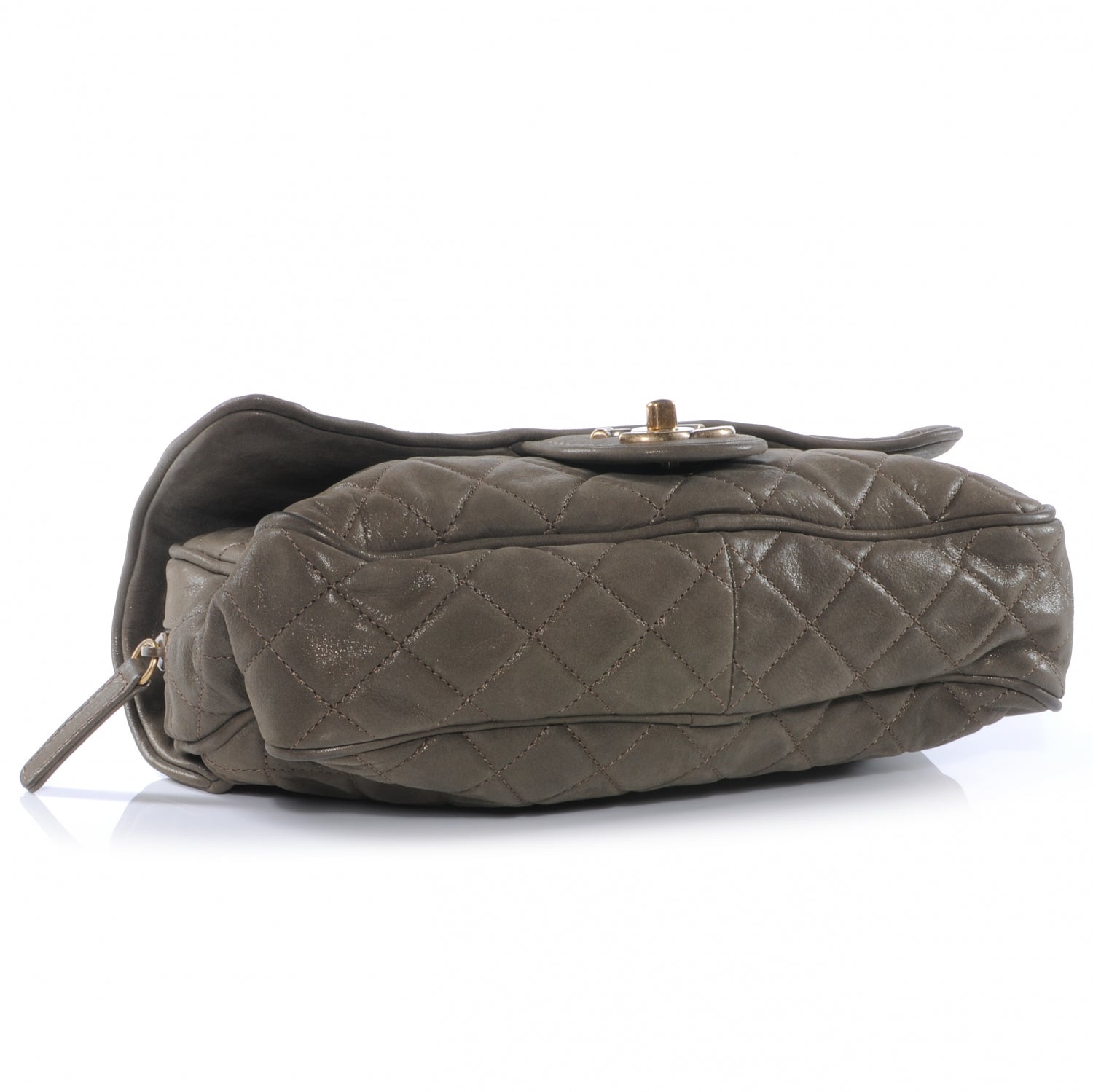 Chanel Iridescent Calfskin Small Shiva Flap Khaki 4 of 9