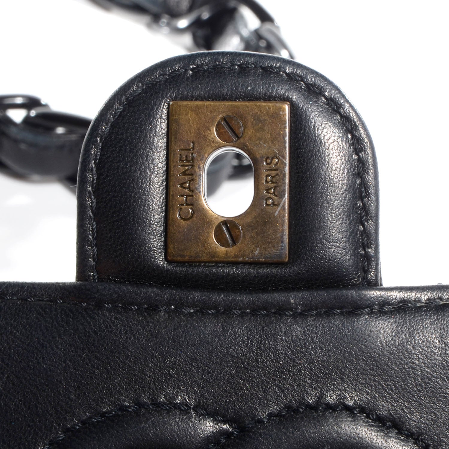 Chanel Lambskin Mini Square Flap Black 7 of 10