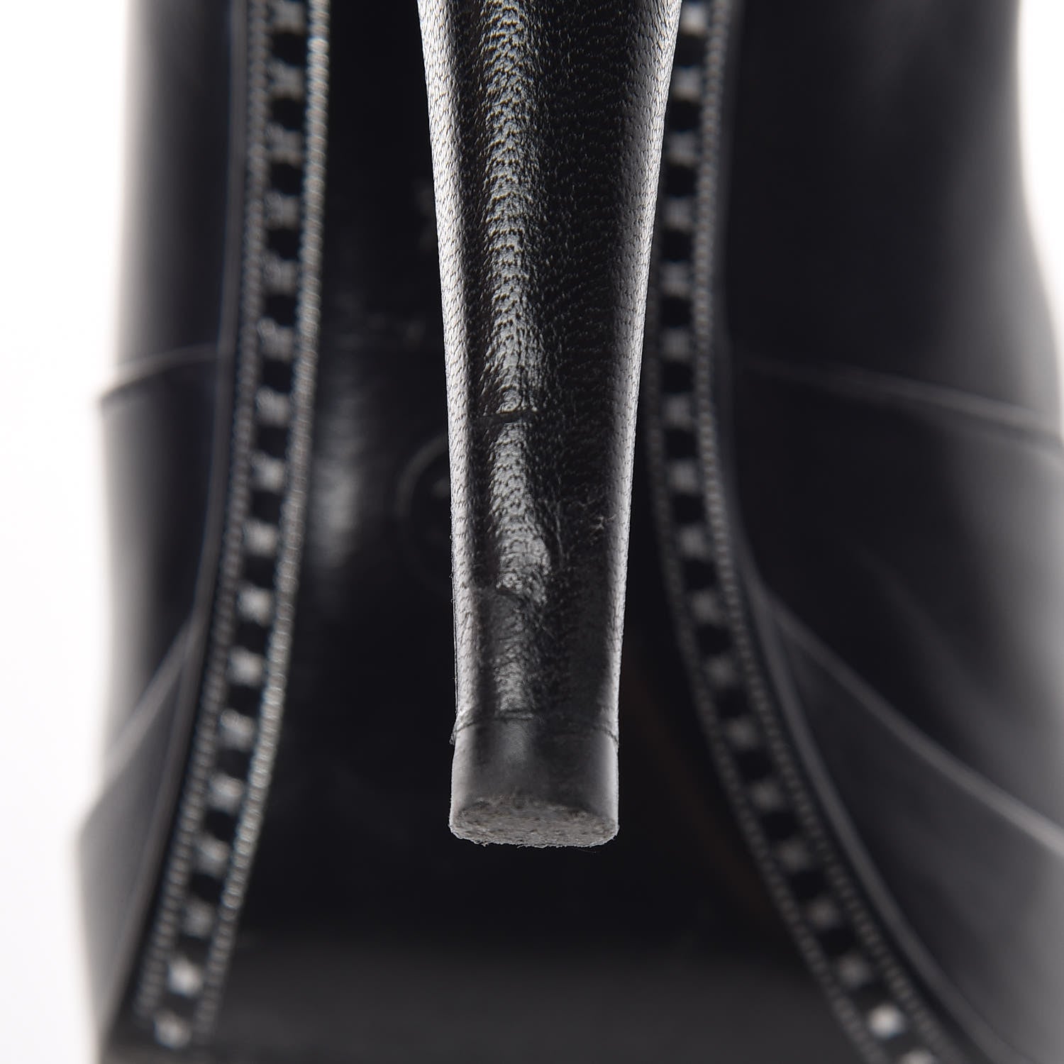 Chanel Goatskin Cap Toe Short Ankle Boots 38.5 Black 15 of 17