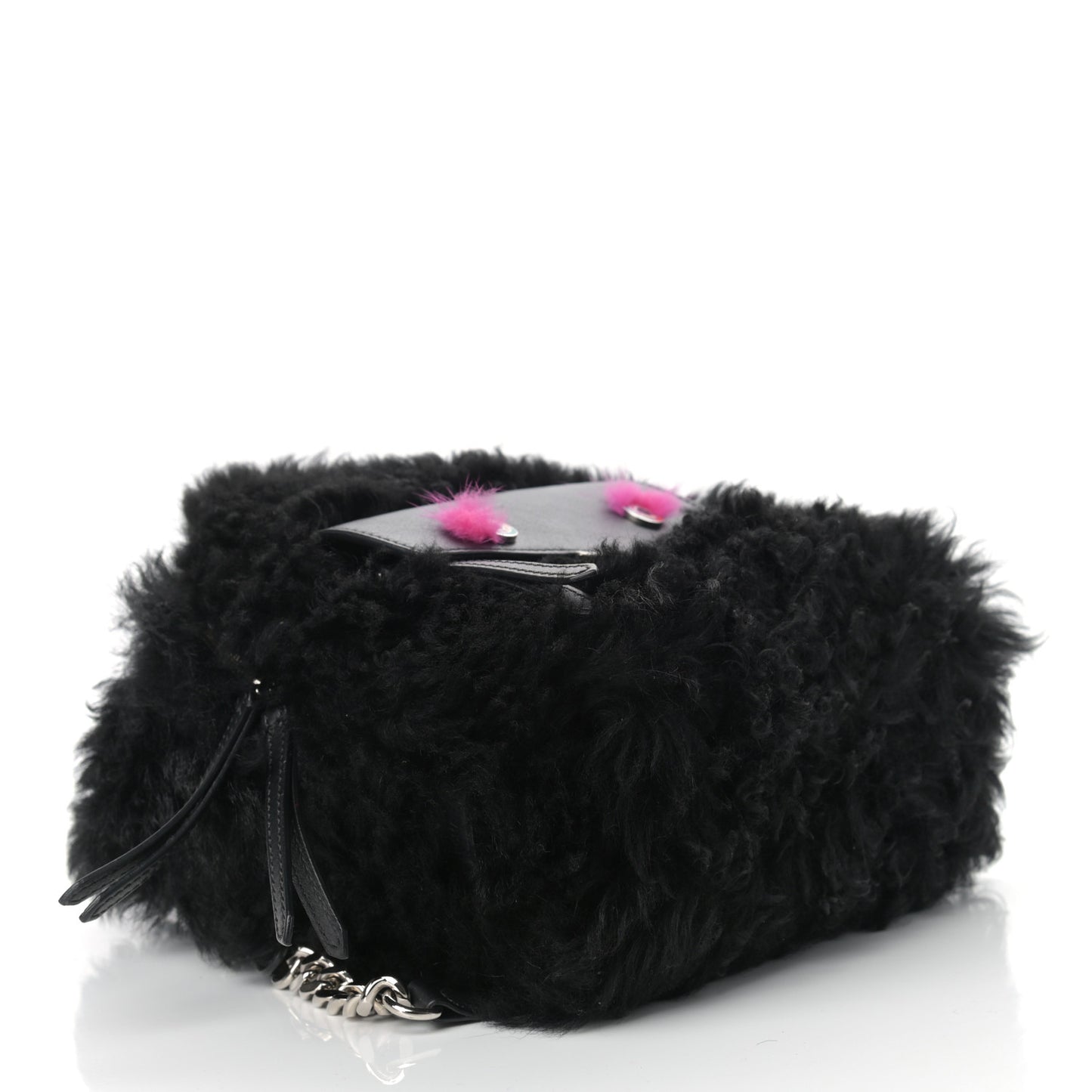 Shearling Hypnoteyes Mini Backpack Black