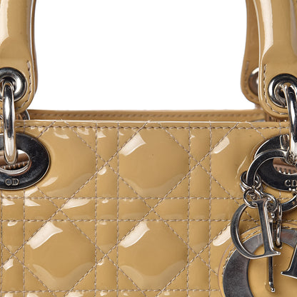 Christian Dior Patent Cannage Medium Lady Dior Beige 11 of 11