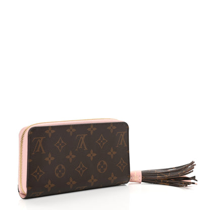 Louis Vuitton Monogram Pompon Zippy Wallet Rose Ballerine 3 of 9