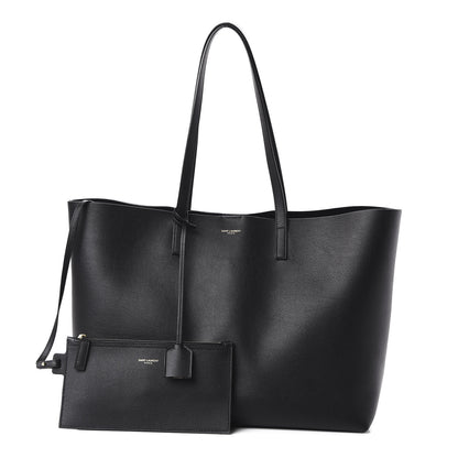 Saint Laurent Calfskin Large Shopping Tote Black 1 of 9