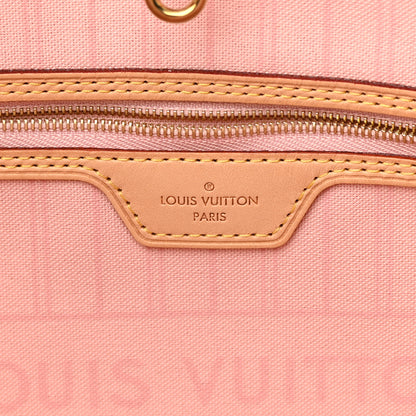 Louis Vuitton Damier Azur Neo Neverfull MM Rose Ballerine 7 of 13