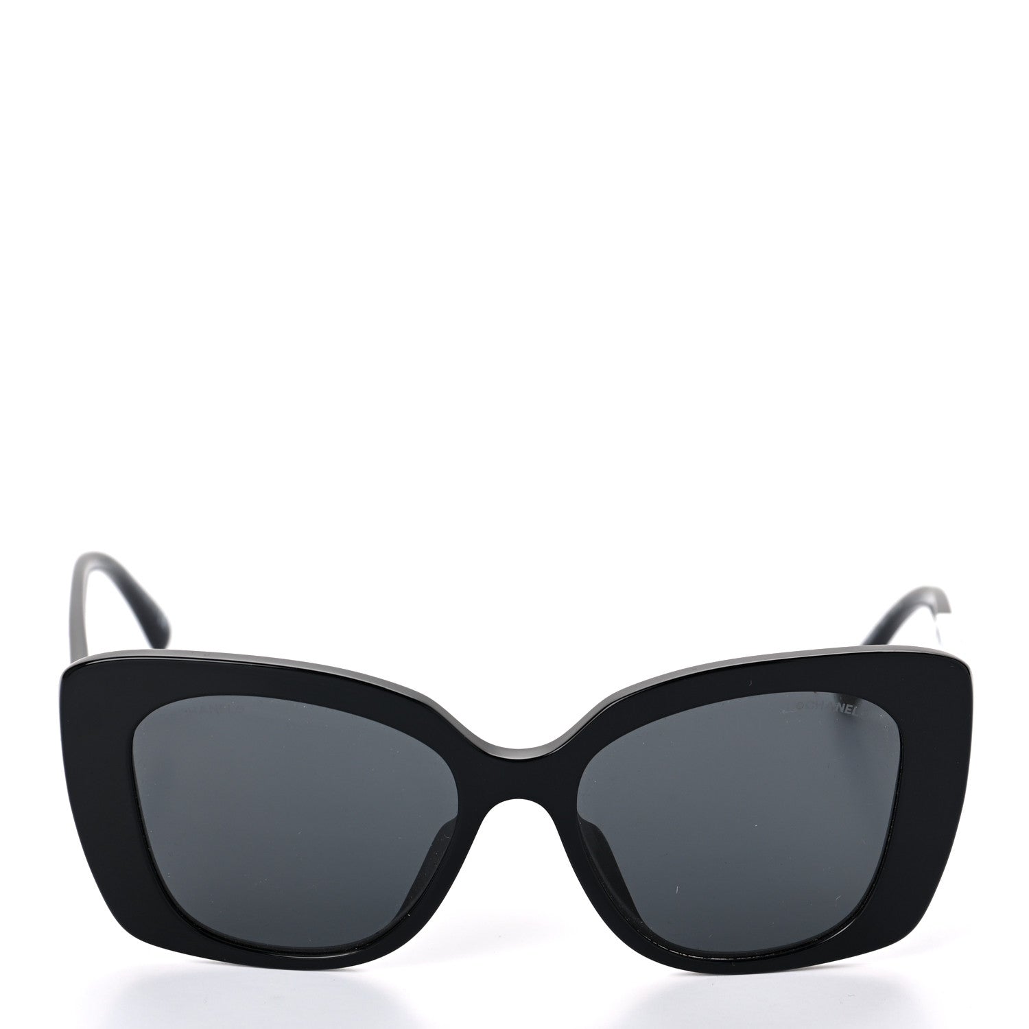 Chanel Acetate Strass Square Sunglasses 5422-B-A Black White 2 of 7