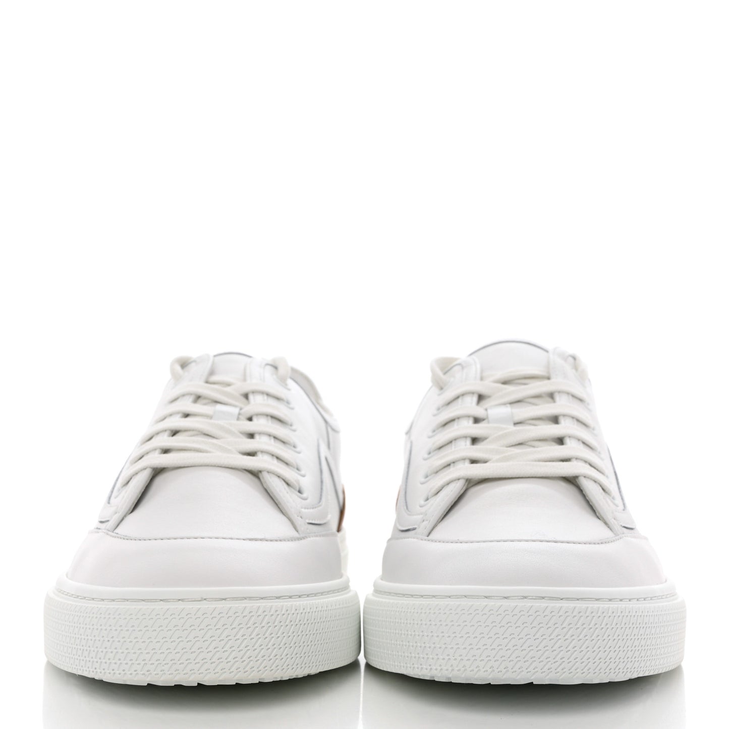 Calfskin Mens Get Sneakers 43.5 White