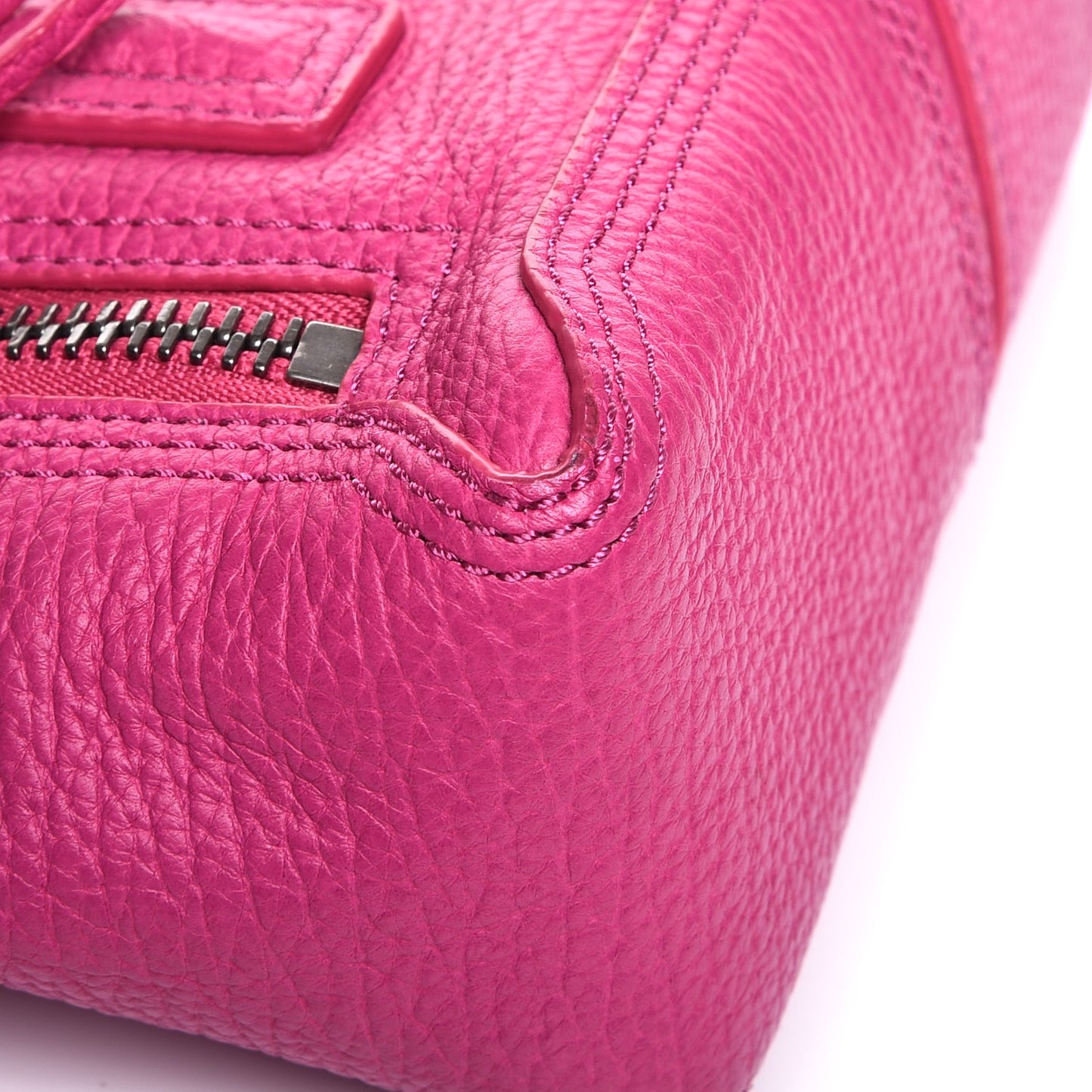 3.1 Textured Calfskin Mini Pashli Satchel Fuchsia