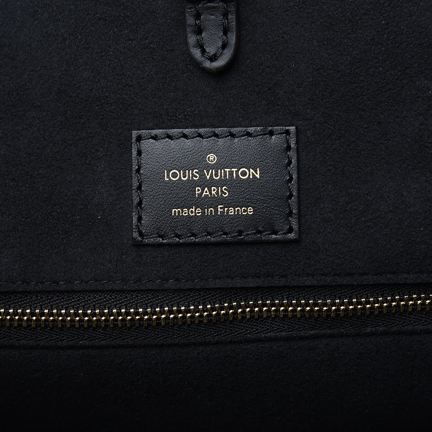 Louis Vuitton Calfskin Monogram Fold Tote MM Black Wine Cream 5 of 9