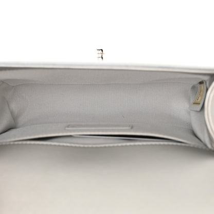 Chanel Metallic Lambskin PVC Quilted Small Boy Flap Blue 5 of 10