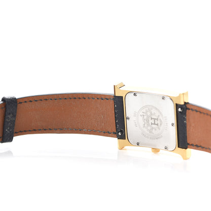 Hermes Stainless Steel Epsom 26mm Heure H Hour Quartz Watch Noir 6 of 6