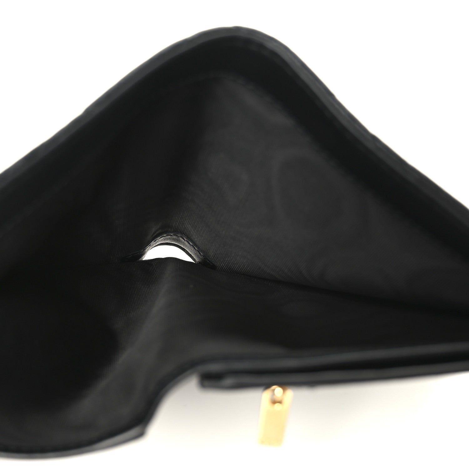 Christian Dior Supple Calfskin Cannage Caro Slim Wallet Black 5 of 9