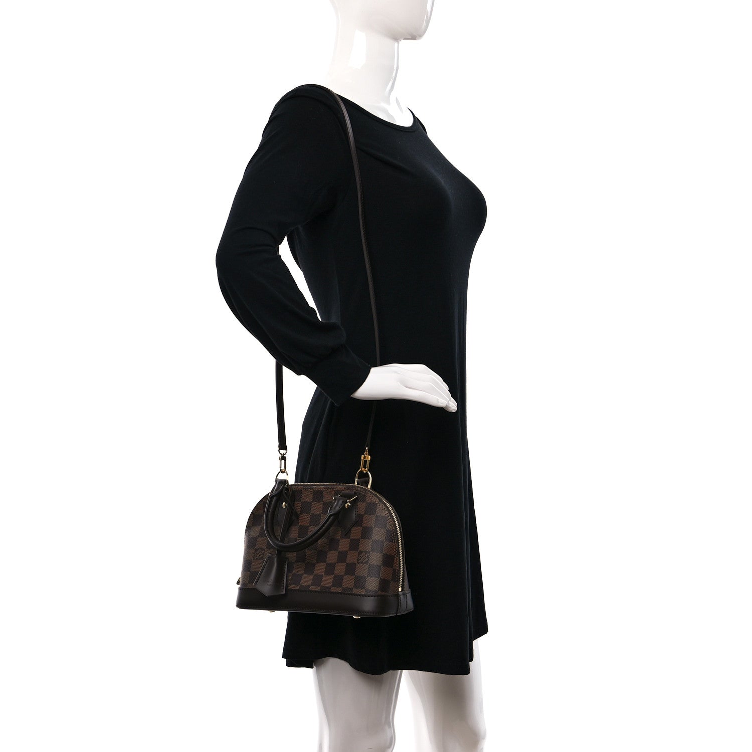 Louis Vuitton Damier Ebene Alma BB 2 of 9