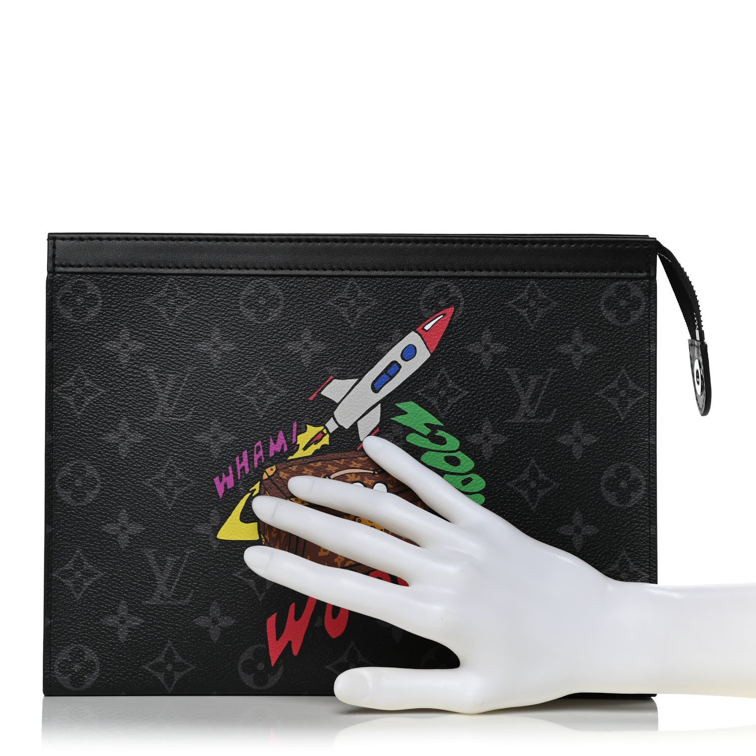 Louis Vuitton Monogram Eclipse Space Age Pochette Voyage MM 2 of 11