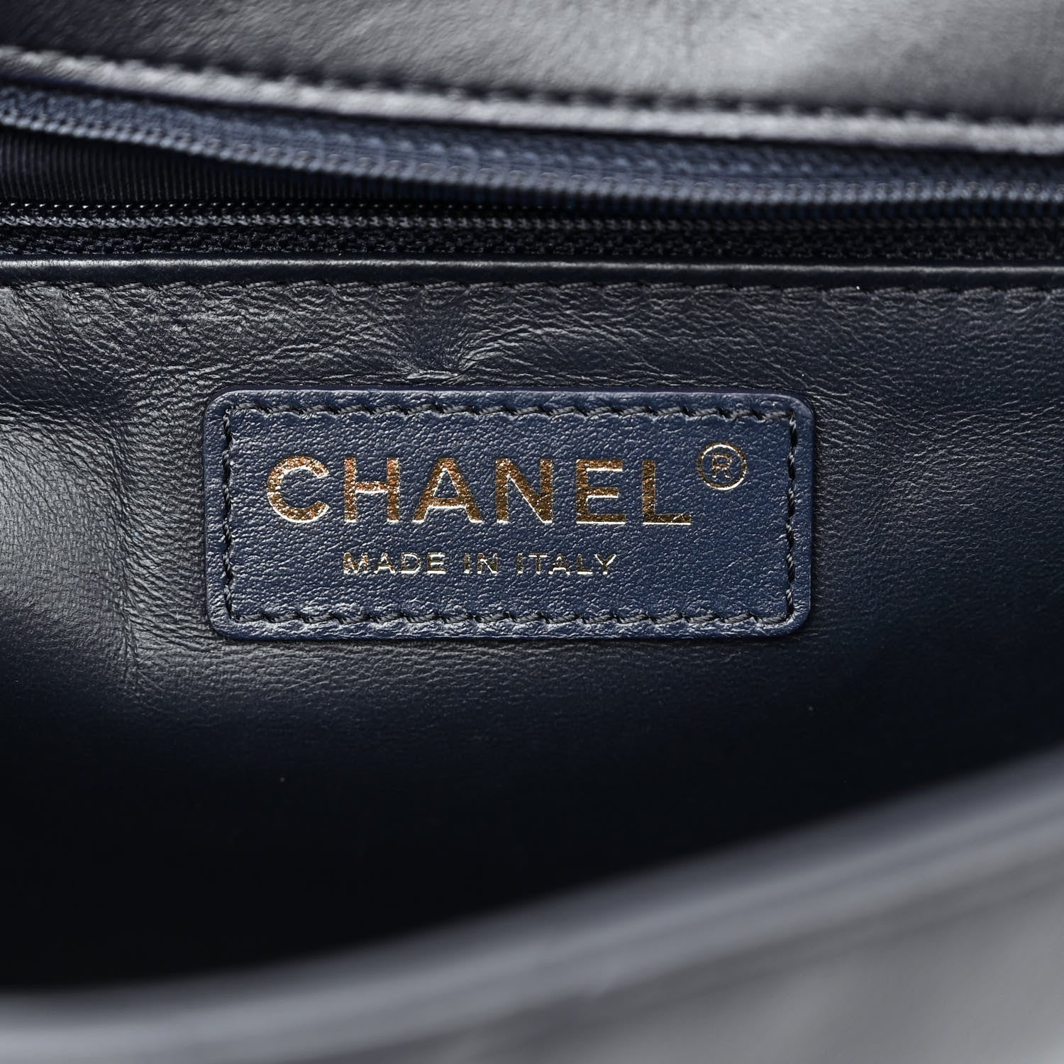 Chanel Lambskin Quilted Easy Carry Flap Navy 6 of 11
