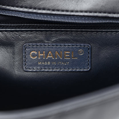 Chanel Lambskin Quilted Easy Carry Flap Navy 6 of 11