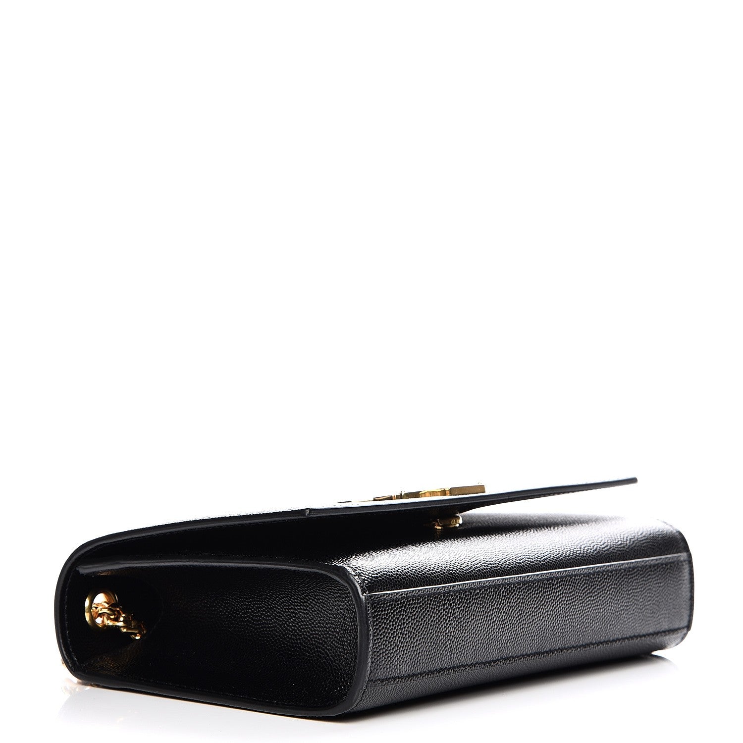 Saint Laurent Grain De Poudre Small Monogram Kate Satchel Black 4 of 7