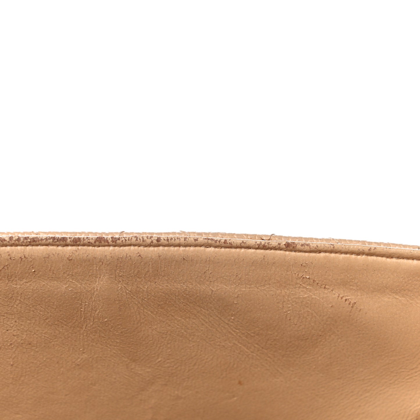 Caviar Quilted Jumbo Single Flap Beige