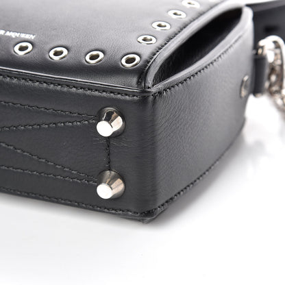 Alexander McQueen Fine Grain Goatskin Perforated Box Shoulder Bag 16 Black 7 of 10