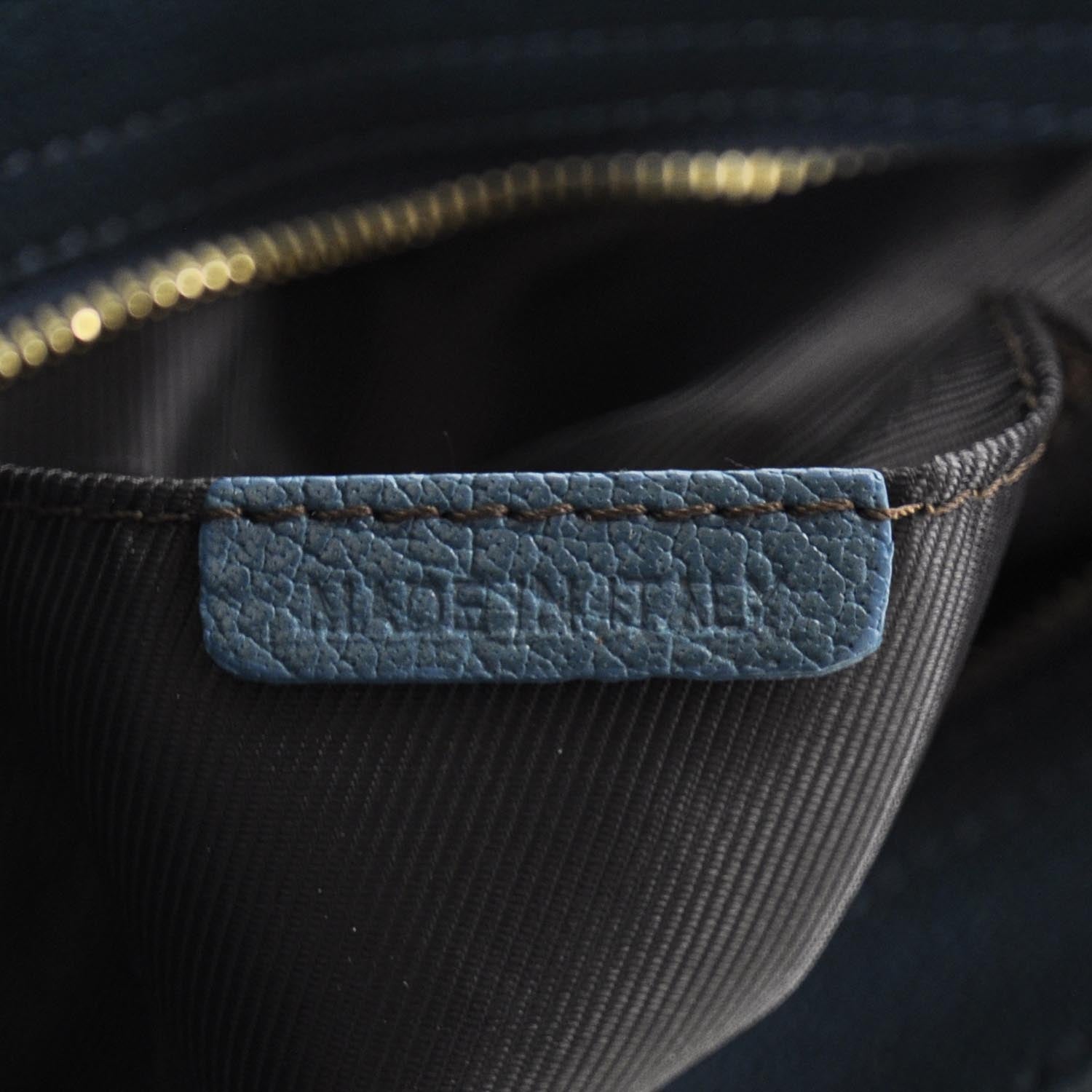 Burberry Leather Hernville Small Hobo Kingfisher Blue 8 of 10