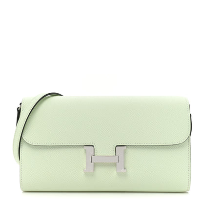 Hermes Epsom Constance Long To Go Wallet Vert Fizz 1 of 11