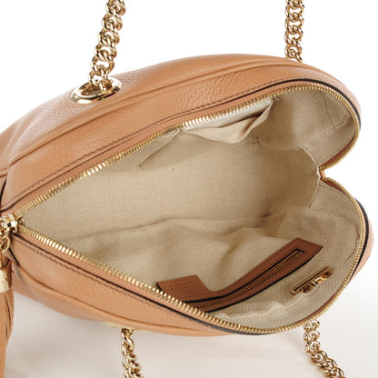 Gucci Pebbled Calfskin Small Soho Bowler Camelia 5 of 7