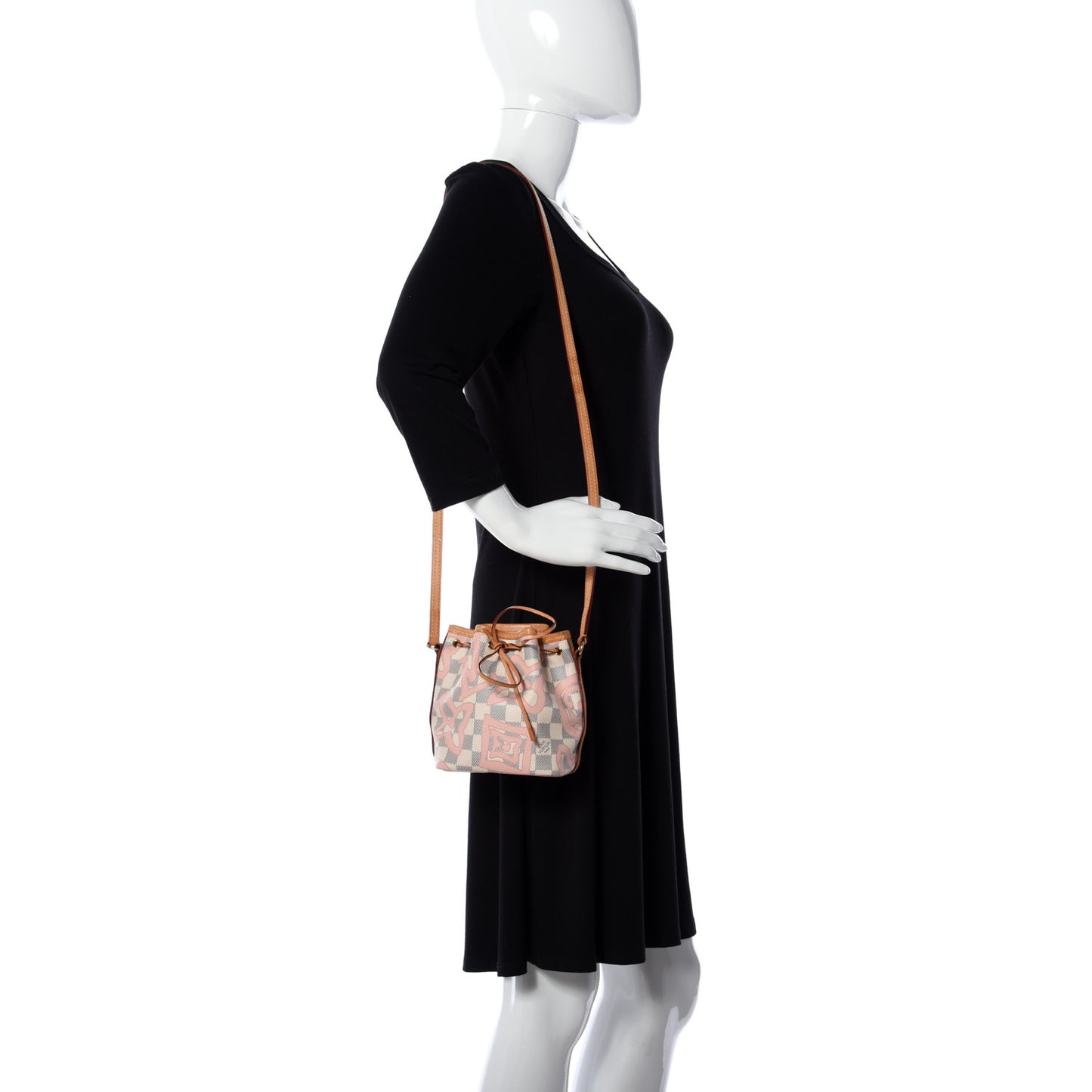 Damier Azur Tahitienne Nano Noe Rose Ballerine