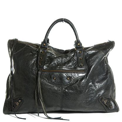 Balenciaga Chevre Classic Hardware Weekender Black 1 of 12