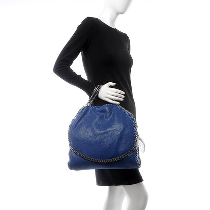 Stella McCartney Shaggy Deer Falabella Fold Over Tote Blue 2 of 7
