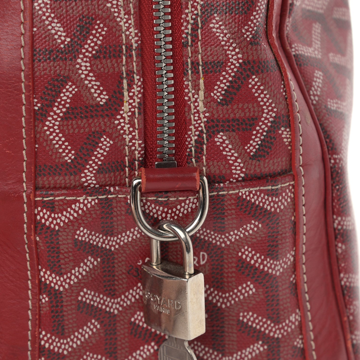Goyard Goyardine Saint Jeanne GM Bowler Red 22 of 24