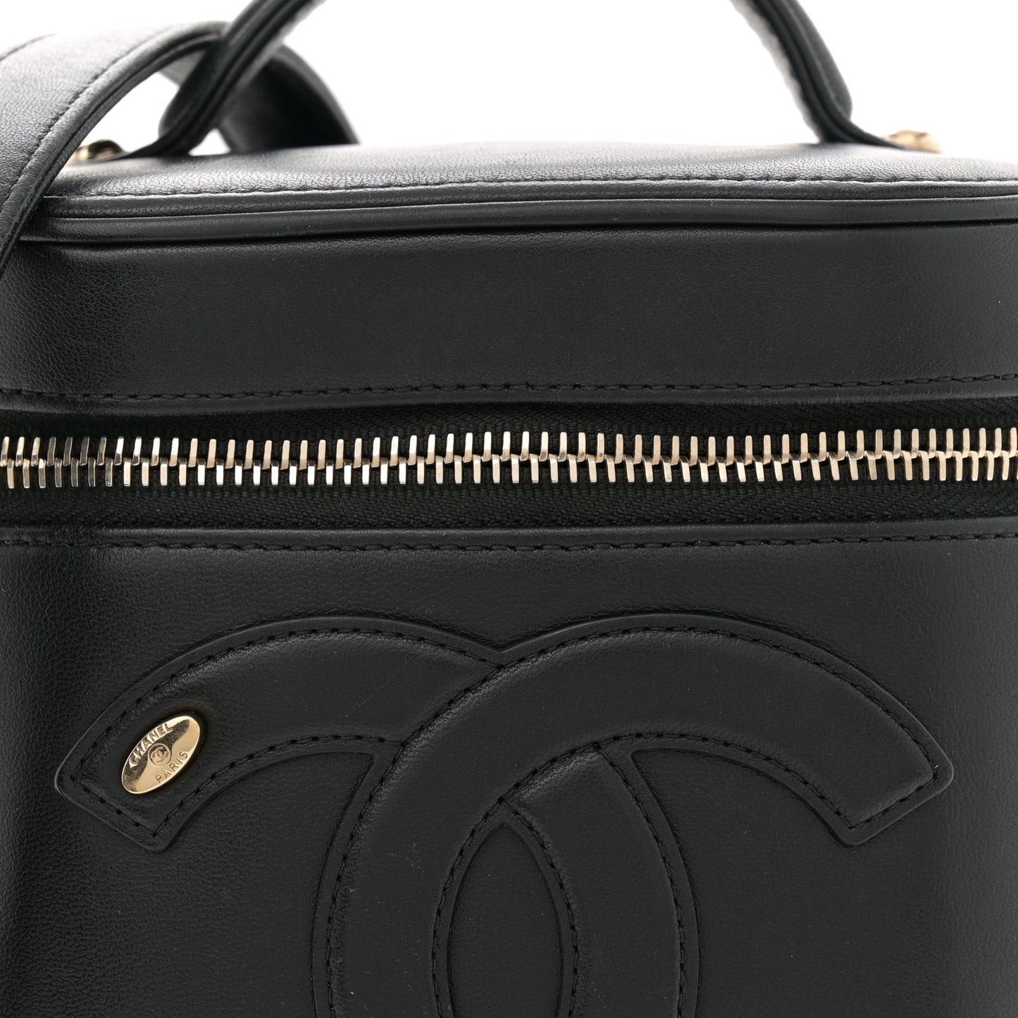 Lambskin Timeless Vanity Cosmetic Case Black