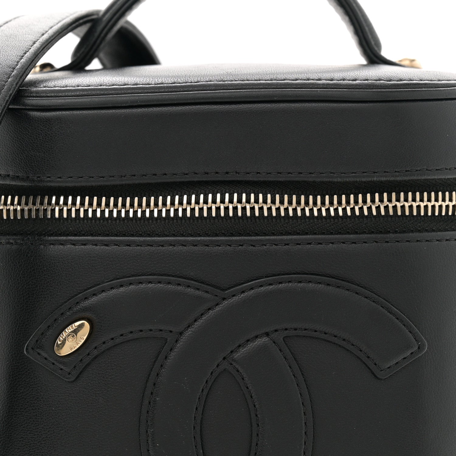 Chanel Lambskin Timeless Vanity Cosmetic Case Black 8 of 11