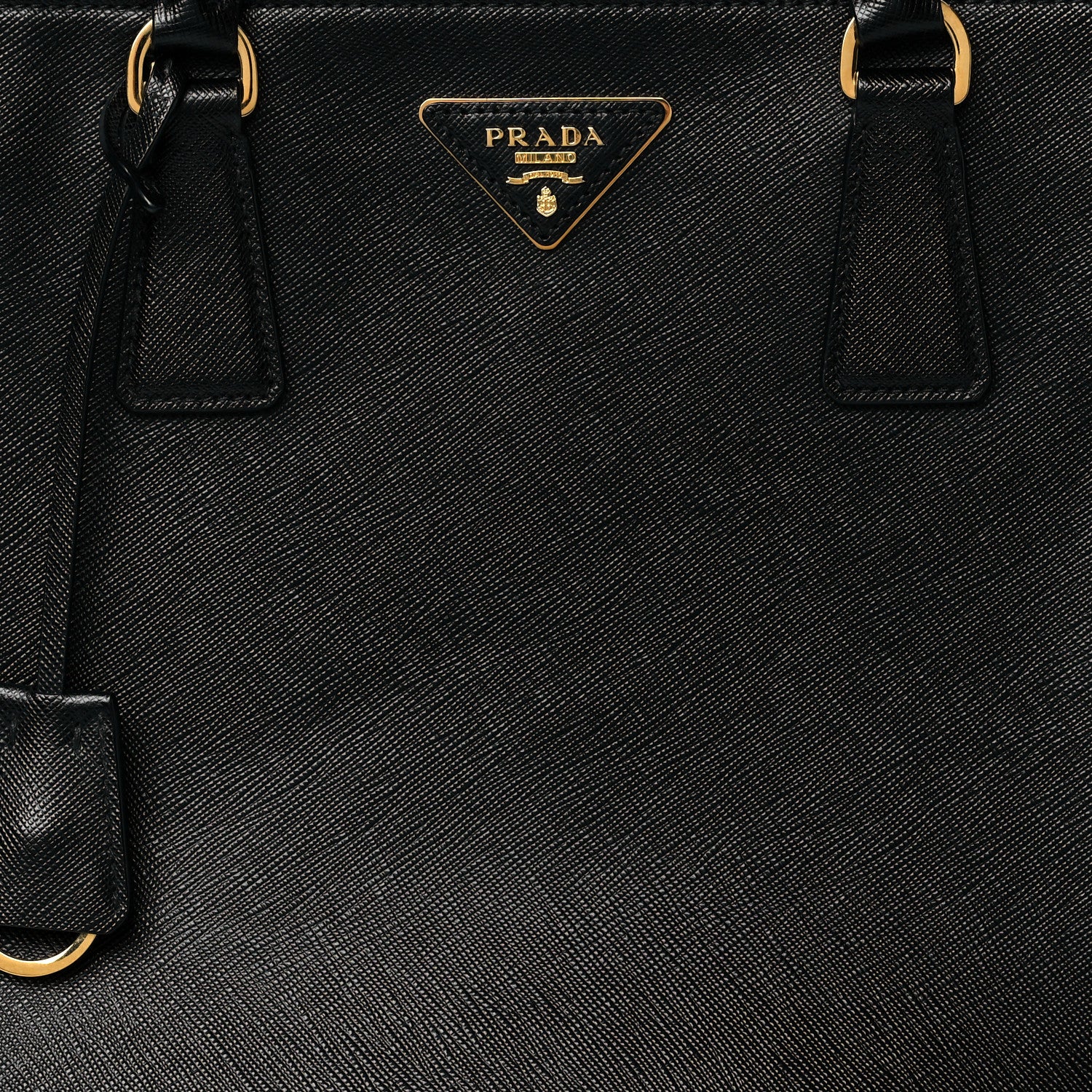 Prada Saffiano Medium Galleria Double Zip Tote Black 8 of 10