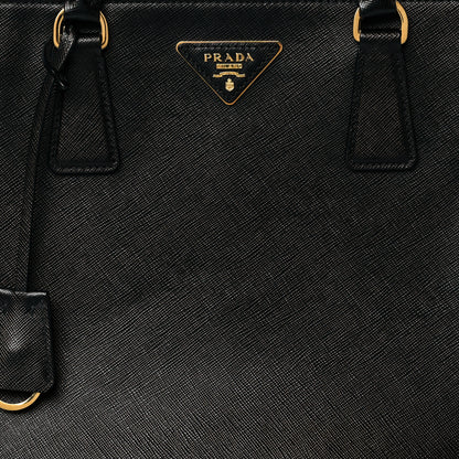 Prada Saffiano Medium Galleria Double Zip Tote Black 8 of 10