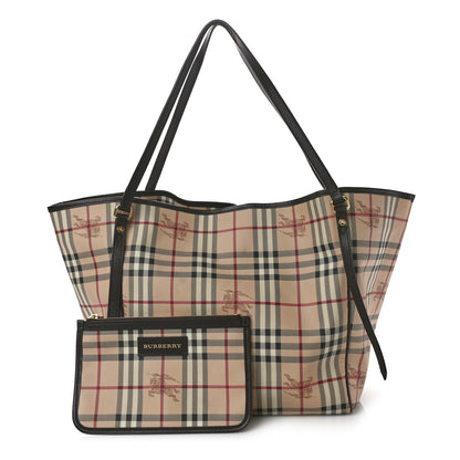 Burberry Haymarket Check Large Canterbury Tote Chocolate 3 of 14