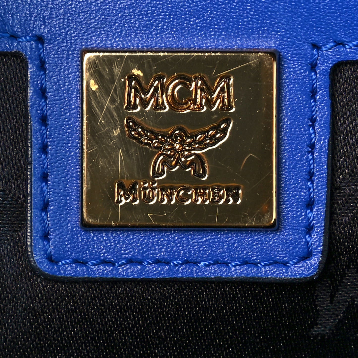 Visetos Studded Medium Stark M Logo Collection Backpack Blue