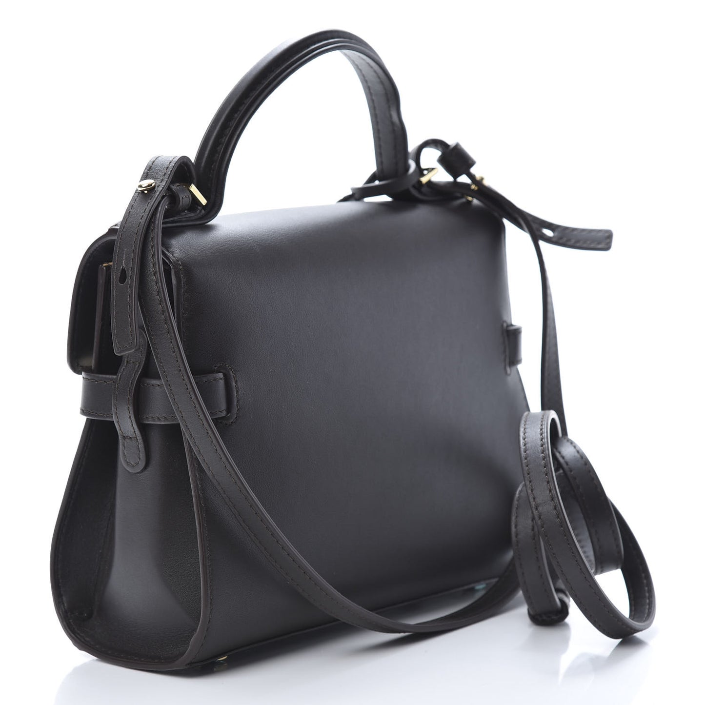 Smooth Calfskin Mini Tempete Satchel Brown