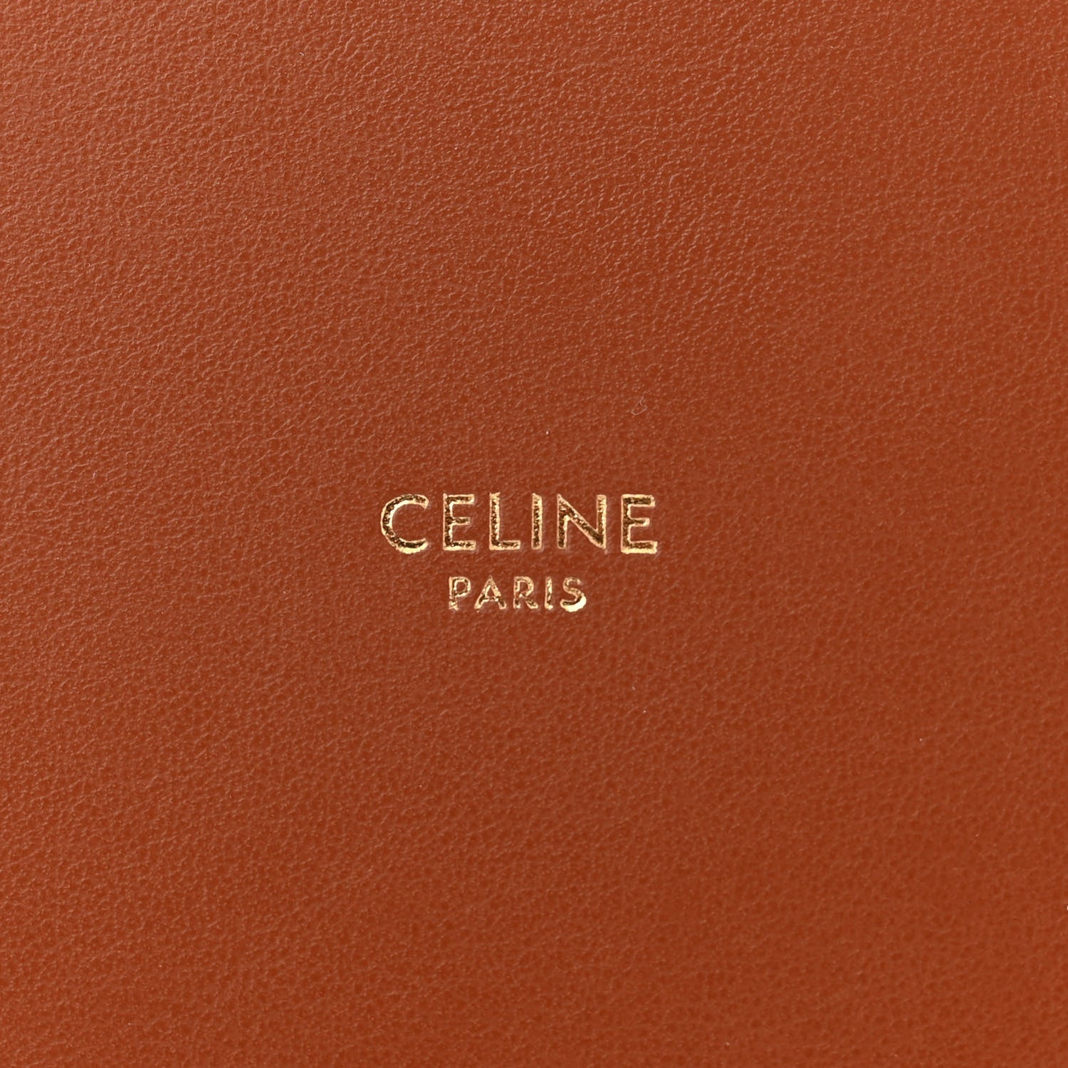 Celine Canvas Smooth Calfskin Logo Bucket 16 Bag Khaki Tan 7 of 15