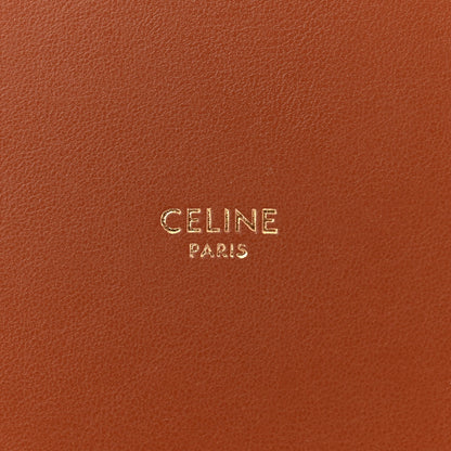 Celine Canvas Smooth Calfskin Logo Bucket 16 Bag Khaki Tan 7 of 15