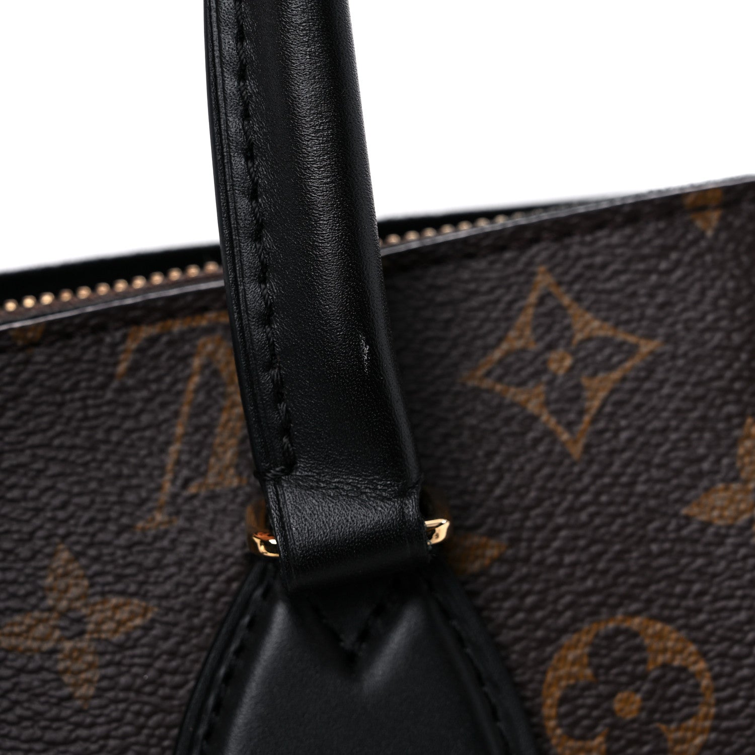 Louis Vuitton Monogram Flower Zipped Tote MM Black 11 of 12