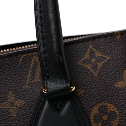 Louis Vuitton Monogram Flower Zipped Tote MM Black 11 of 12