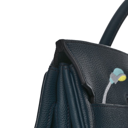 Hermes Togo HAC Endless Road Birkin 50 Bleu de Prusse 12 of 13