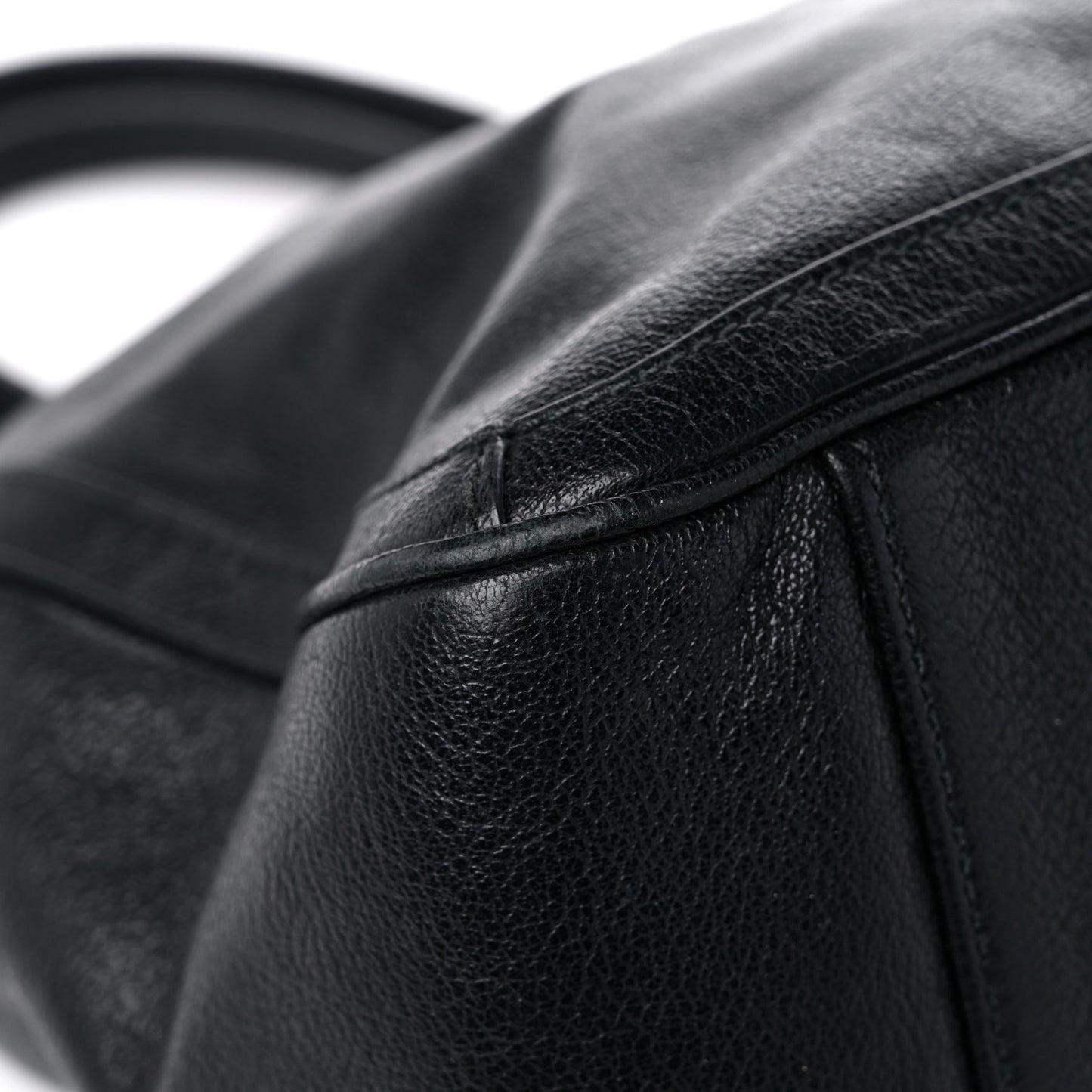 Calfskin Fanya Chain Tote Black