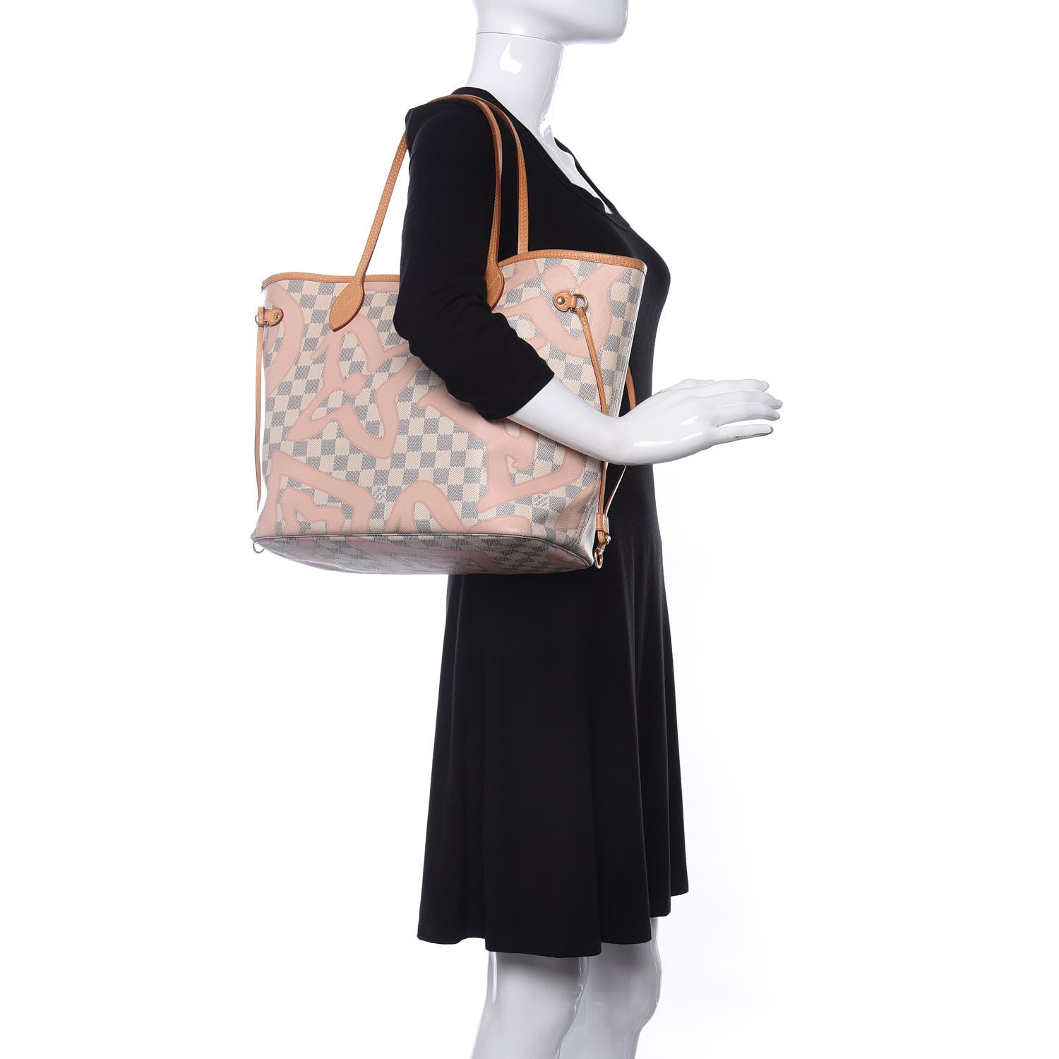 Louis Vuitton Damier Azur Tahitienne Neverfull MM 2 of 10