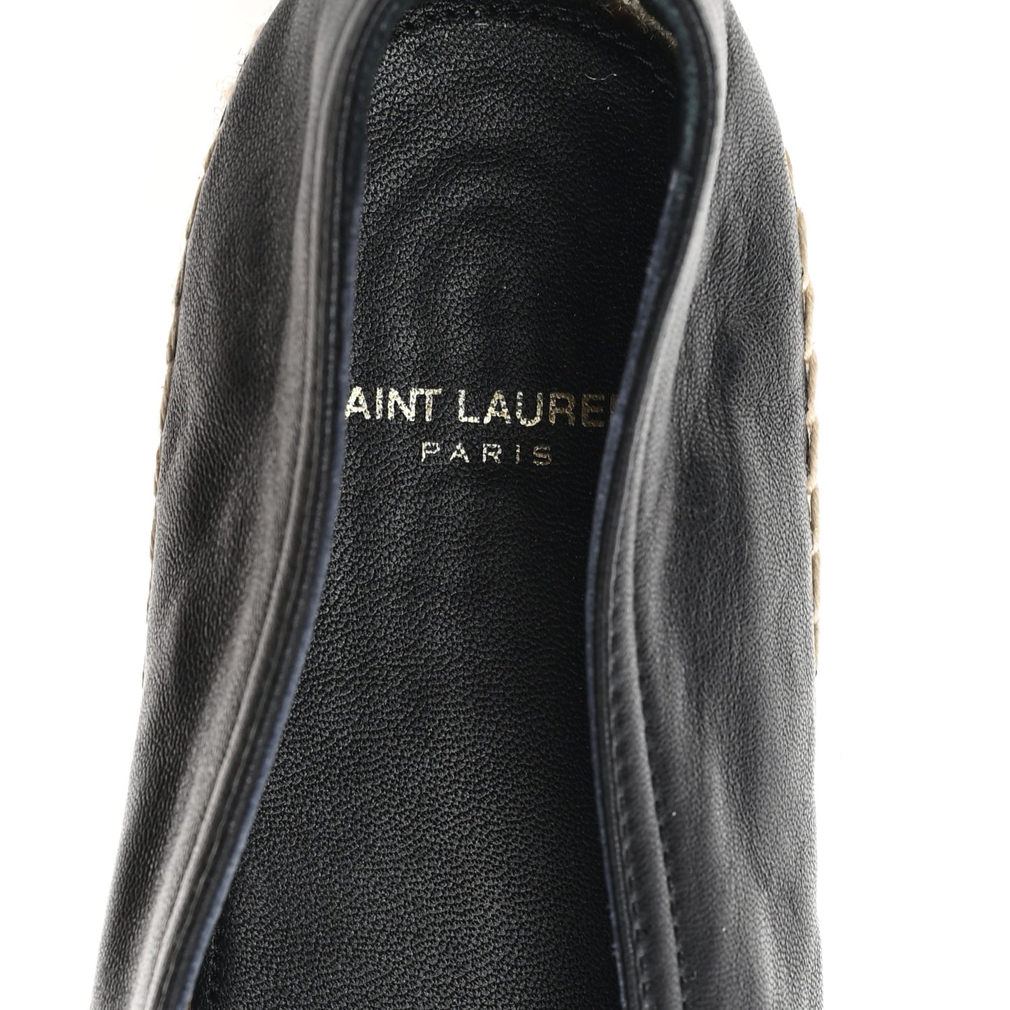 Lambskin Monogram Espadrilles 40 Black