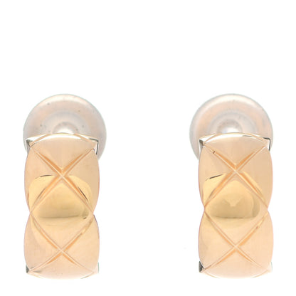 Chanel 18K Yellow Gold Coco Crush Clip-On Earrings 1 of 4