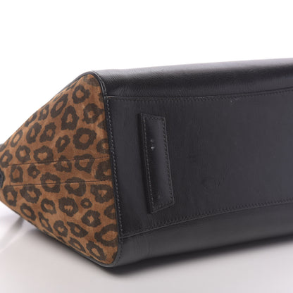 Givenchy Suede Goatskin Leopard Small Antigona Black Chestnut 10 of 11