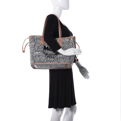 MCM Metallic Visetos Medium Liz Reversible Shopper Tote Champagne Gold 3 of 16